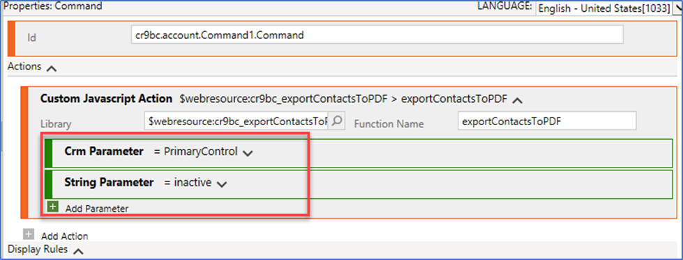 Registering the JavaScript Function in the Ribbon